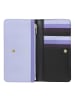 DuDu Geldbörse RFID Leder 17,5 cm in black-lavander