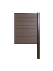 MCW WPC-Sichtschutz Savoie mit Alu-Pfosten, Erweiterungselement schmal, 95cm braun