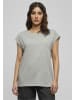 Urban Classics Urban Classics Damen Ladies Extended Shoulder Tee in grey