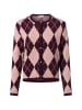 More & More Strickjacke in altrosa aubergine - 0001