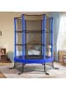 SONGMICS Kindertrampolin Saul in Blau - (H)189 x (D)174 cm