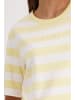 monari Sweatshirt mit modischen Streifen in Pastel Yellow Ringel