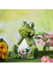 MARELIDA Gartenfigur Frosch Rosie Tierfigur für Beet Gartendeko H: 21cm in grün