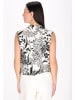 Usha Women Blouse in offwhite black