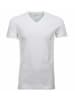 Ragman V-Kragen T-Shirt für Herren in weiß