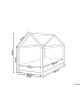 Beliani Kinderbett TOSSE in Braun - (W) 98 x (H) 140 x (L) 200 cm