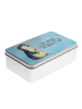 Mr. & Mrs. Panda Metalldose Pinguin Blumen mit Spruch in Eisblau