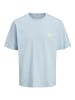 JACK & JONES Junior T-Shirt JORTAVIRA TYPE BACK TEE JNR in skyway