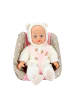 Toi-Toys Babypuppe in Bären-Jacke und Kindersitz 33cm 2 Jahre