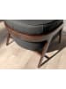 Angel Cerdá Sessel 5195 in Walnuss / Schwarz – (B)82 x (H)73 x (T)87 cm