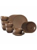 Ritzenhoff & Breker 18er Set Kaffeeservice Sahara in Dunkelbraun