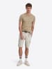 Timezone Knielange Cargo Shorts Gürtel Regular Passform in Grau