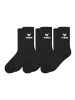 erima Erwachsene Sportsocken 3-Pack in schwarz