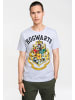 Logoshirt T-Shirt Hogwarts-Logo in grau-meliert