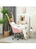 HOMCOM Bürostuhl in Rosa 56L x 61B x 86H cm