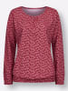 Sieh an! Langarm-Shirt in kirsche-koralle-bedruckt