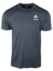 GUGGEN MOUNTAIN Funktionsshirt Sport T-Shirt mit Logo in Grau