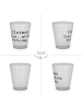 Mr. & Mrs. Panda Likörglas Spruch Schnapsglas Freude mit Spruch in Transparent