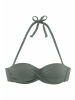 LASCANA Bügel-Bandeau-Bikini-Top in oliv