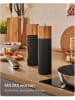 Praknu Salz & Pfeffermühle Set Akazien Holz – Edles Design & Keramikmahlwerk