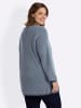sheego Strickjacke in eisblau-rauchblau
