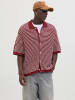 Jack & Jones Gestricktes Polo in Tibetan Red