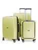 Hauptstadtkoffer TXL - 3er Koffer-Set Trolley Gepäckset, TSA, 4 Rollen (S, M & L) in Lime