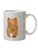 Mr. & Mrs. Panda Teetasse Bär Honig ohne Spruch in Grau Pastell