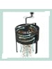 relaxdays Gartensieb in Schwarz - (H)56 x Ø 40 cm