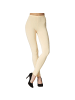 tectake Einfarbige Leggings für Frauen, creme