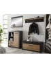Furn.Design Garderobenpaneel Kastanie und grau Fresco, Flur Wandgarderobe, 107 x 23 cm