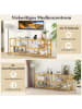 COSTWAY TV-Schrank 147 x 40 x 62 cm in Gold