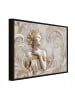 WALLARENA Bild mit Rahmen Frau in Beige