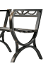relaxdays Gartenstuhl in Schwarz/ Bronze - (B)60 x (H)85,5 x (T)56 cm