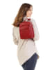 Cluty Rucksack echt Leder in rot