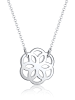 Elli Halskette 925 Sterling Silber Blume, Ornament in Silber