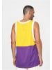 STARTER STARTER Herren Starter Split Mesh Tank Top in californiayellow/realviolet