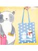 Mr. & Mrs. Panda Tragetasche Einhorn Schneemann ohne Spruch in Sky Blue