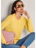MADELEINE Leichtes Feinstrick-Oberteil mir Rundhals in goldgelb / melange