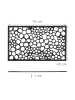 relaxdays Fußabtreter Blumen in Schwarz - (B)75 x (T)45 cm