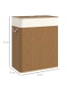 HOMCOM Wäschekorb-52L x 32B x 63H cm-Braun