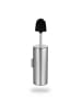 relaxdays Toilettenbürste in Silber  - (B)9 x (H)36,5 x (T)11 cm