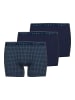 Bugatti Long-Pants 3Er Pack Pisa in blau-dunkel-Allover