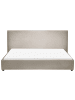 Beliani Wasserbett LAVAUR in Beige - (W) 203 x (H) 100 x (L) 220 cm