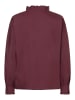 More & More elegante, feminine Bluse, Rüschenkragen in pomegranate red