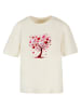 F4NT4STIC Everyday Tee Herz Baum Aquarell Druck in Whitesand