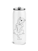 Mr. & Mrs. Panda Thermo Trinkflasche Hund Streicheln ohne Spruch in Weiß