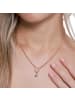 Steel_Art Charm Damen mit Stein Malys silberfarben poliert in rosegoldfarben