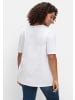 sheego T-Shirt in weiß