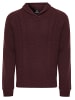 Threadbare V-Pullover Trojan in Burgundy-Aubergine